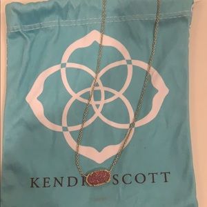 Maroon Drusy Kendra Scott Necklace